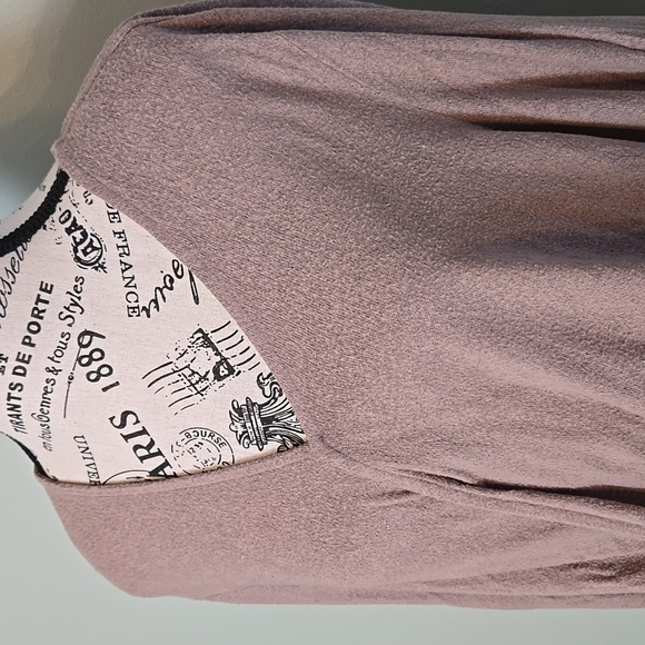 Taupe V-Neck Sweater - Picture 6 of 6